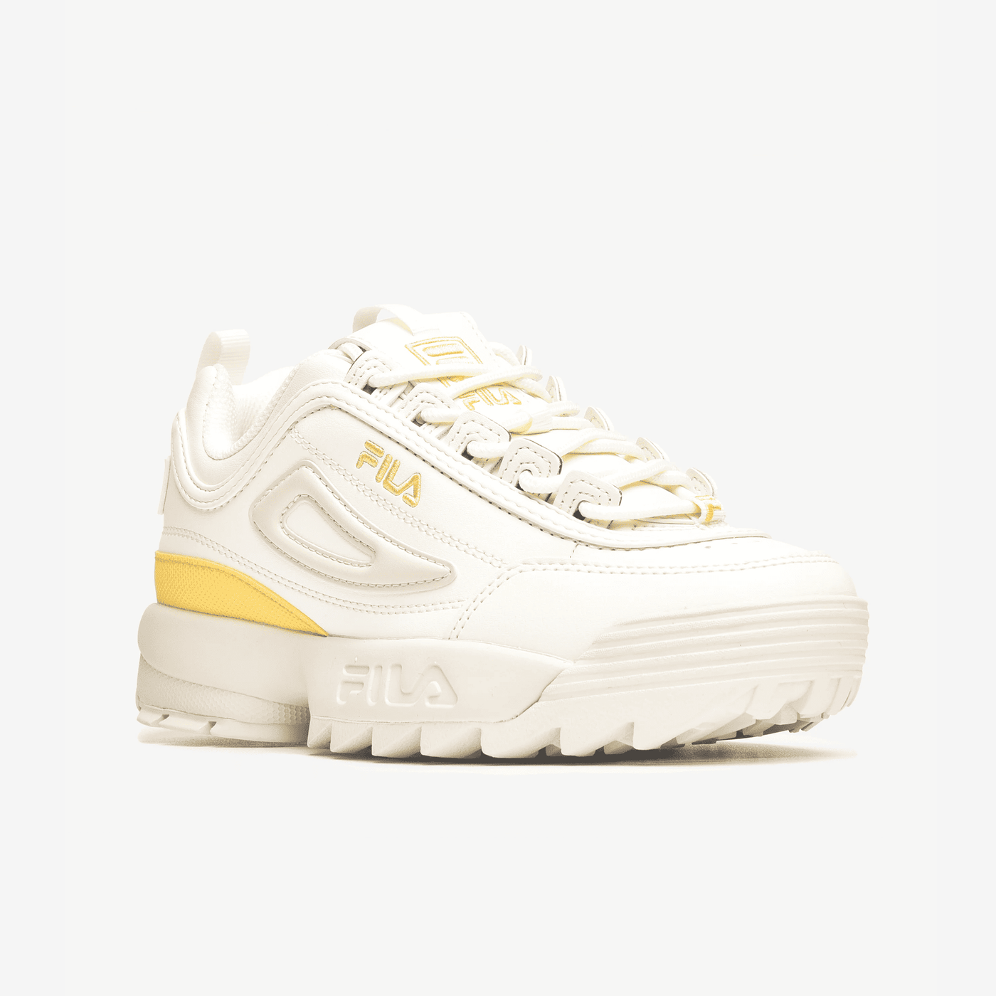 tenis fila blancos disruptor para niños de moda escolares 